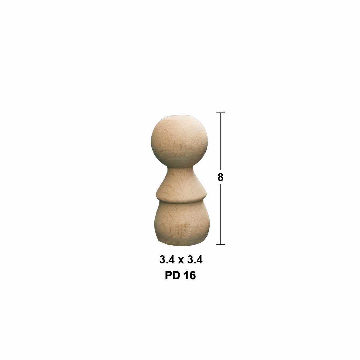 Boyanabilir Peg Doll PD16
