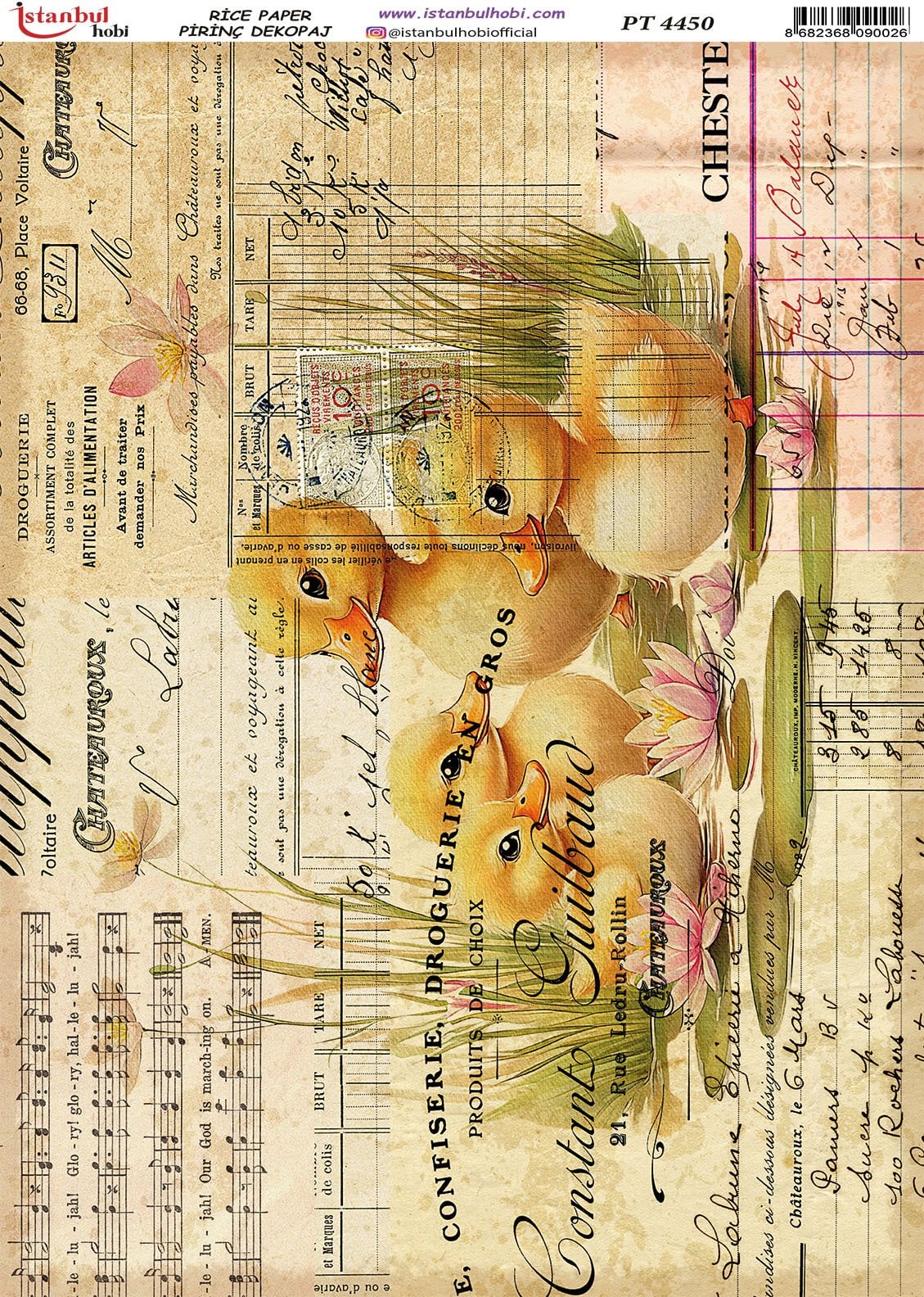 Pirinç Dekopaj Kağıdı 30x42cm PT-4450