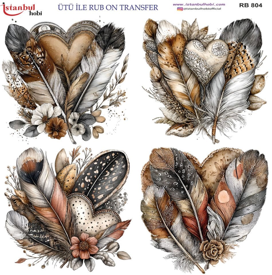 Ütü İle Rub On Transfer 30x30cm RB804