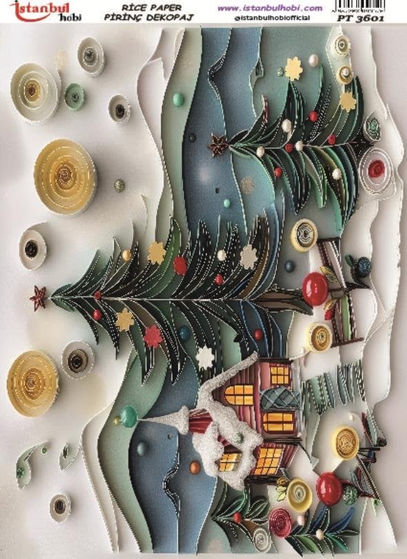 Pirinç Dekopaj Kağıdı 30x42cm PT-3601