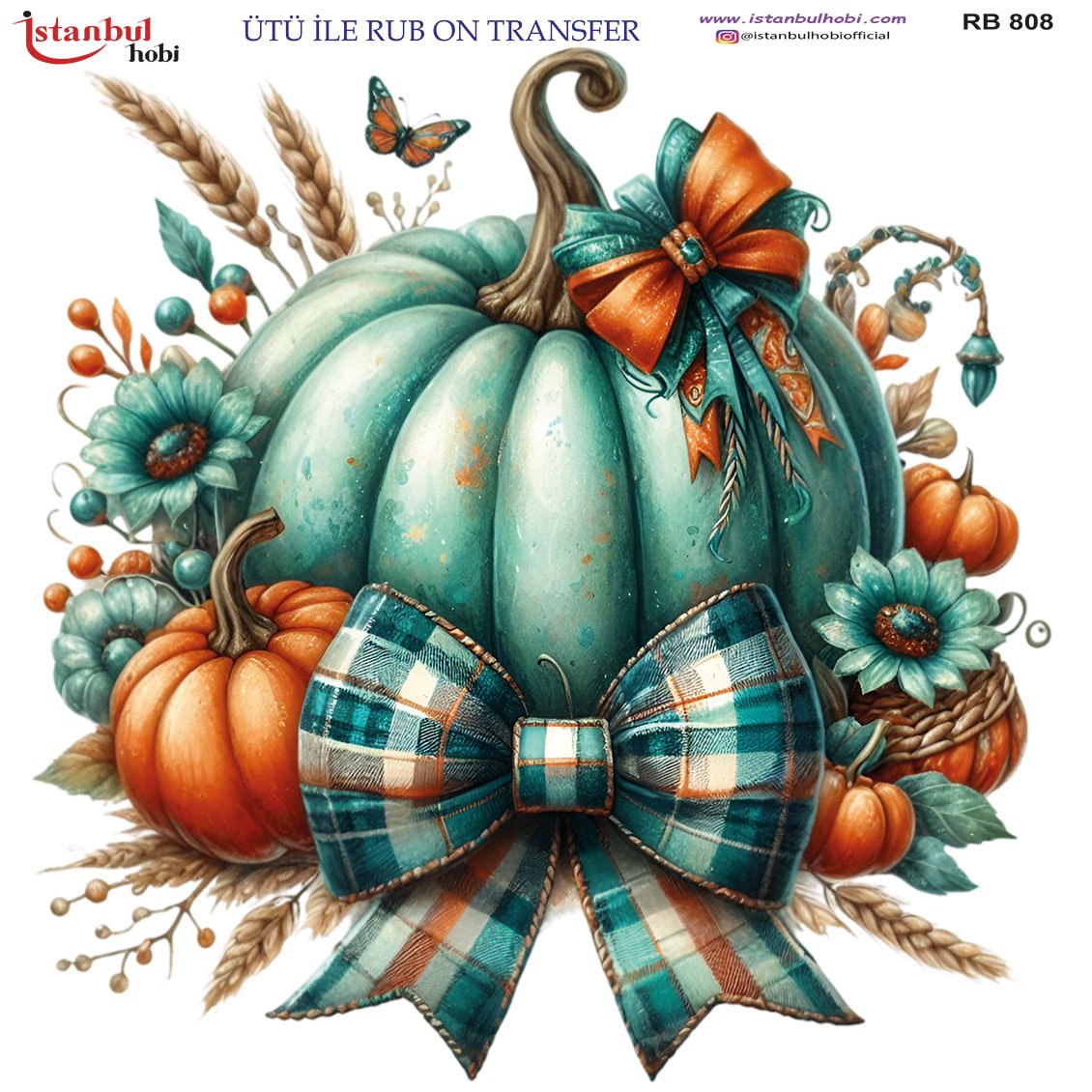 Ütü İle Rub On Transfer 30x30cm RB808