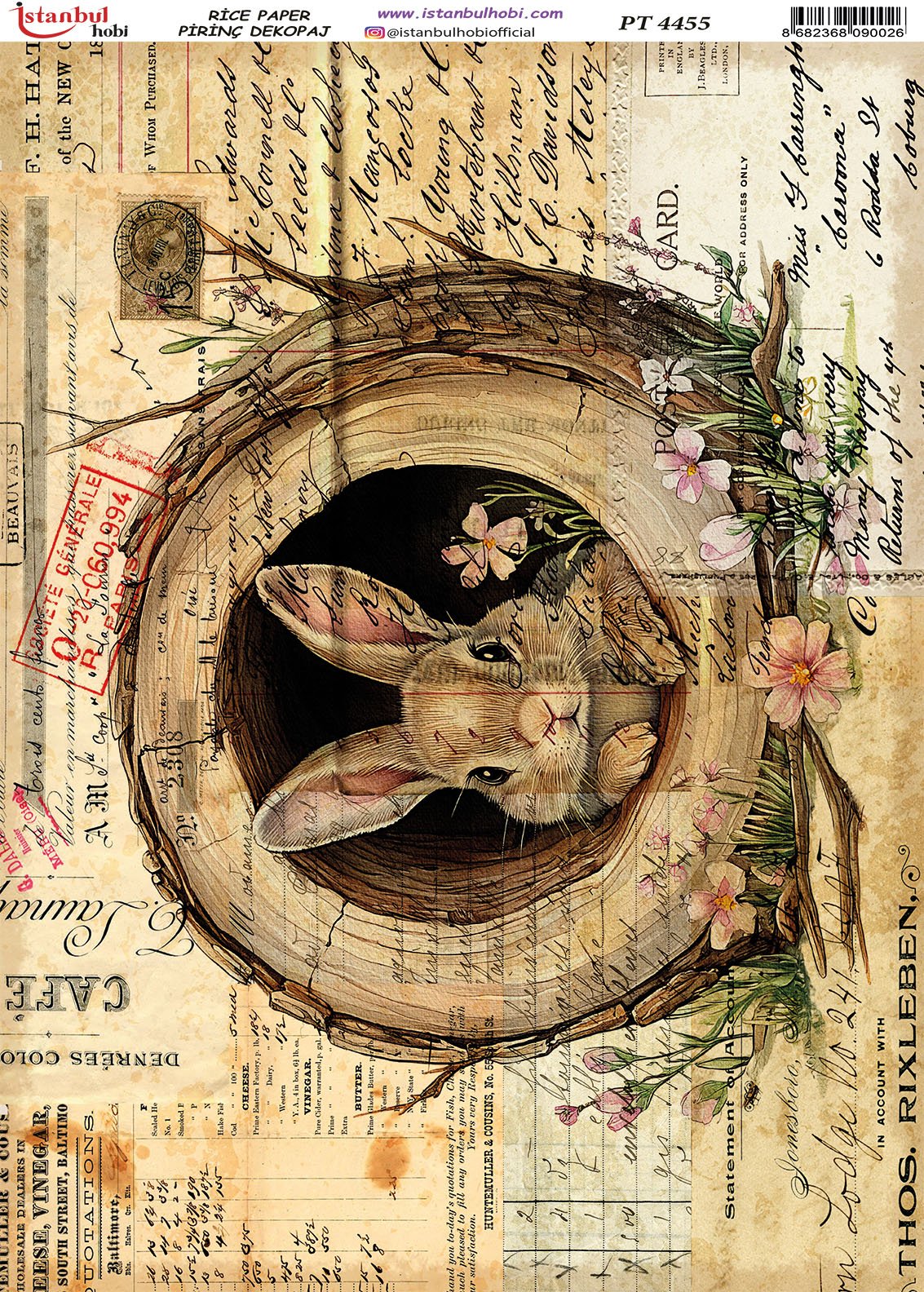 Pirinç Dekopaj Kağıdı 30x42cm PT-4455