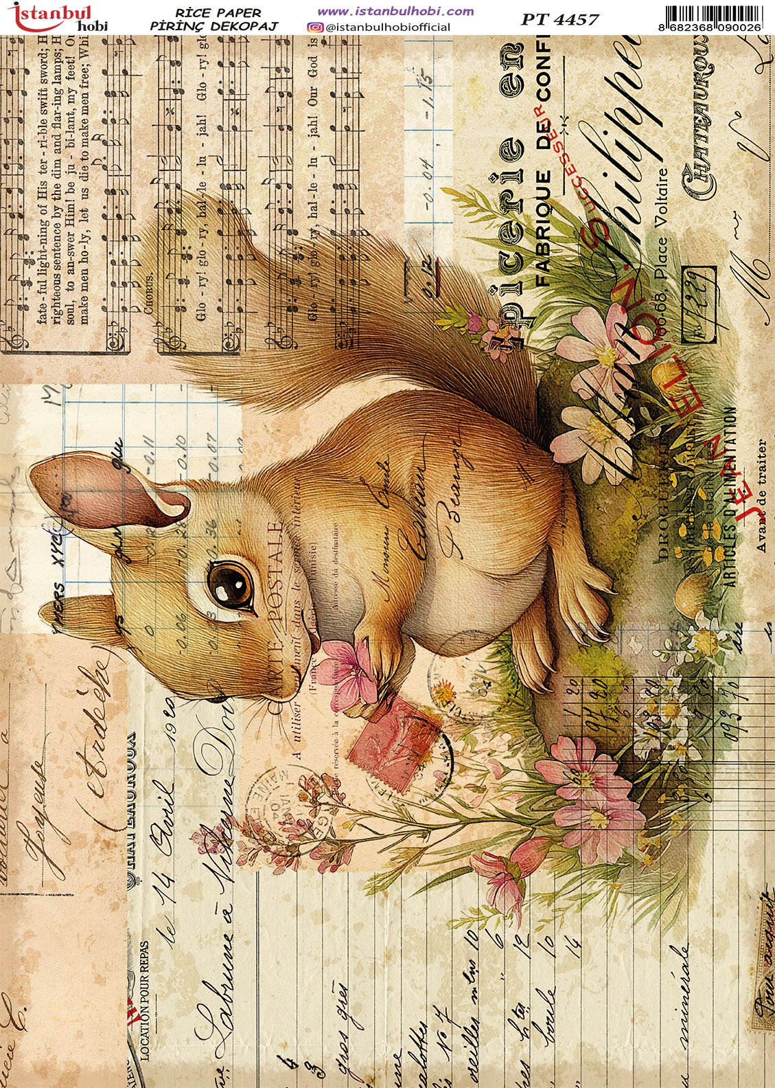 Pirinç Dekopaj Kağıdı 30x42cm PT-4457