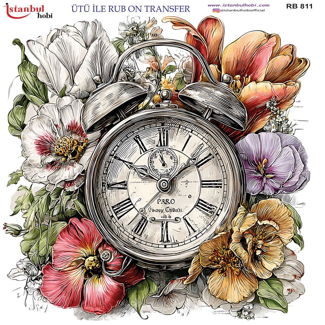 Ütü İle Rub On Transfer 30x30cm RB811