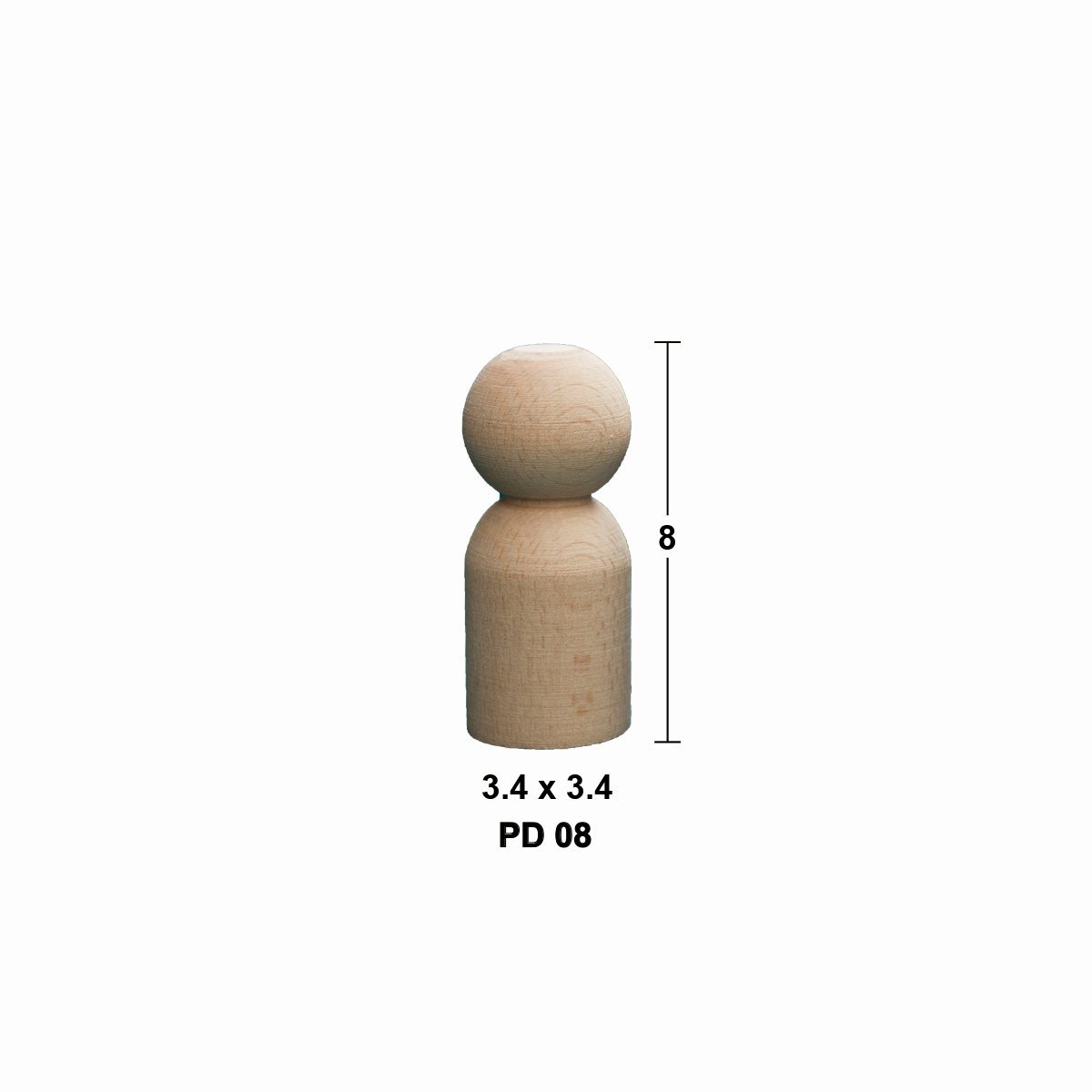 Boyanabilir Peg Doll PD08