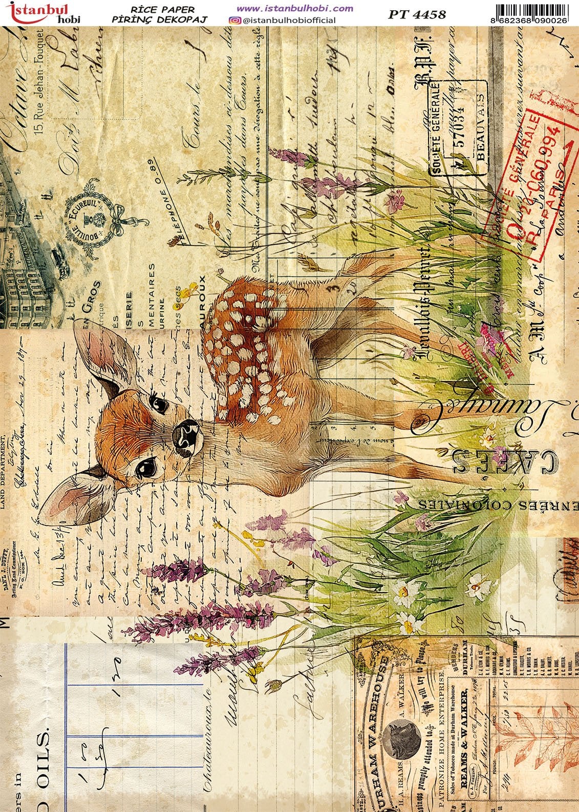 Pirinç Dekopaj Kağıdı 30x42cm PT-4458