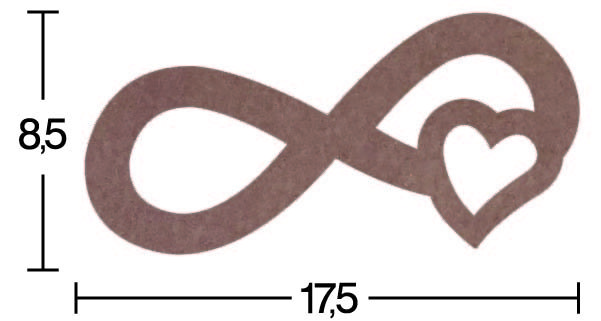 Ahşap Sonsuzluk İşareti 18mm H044