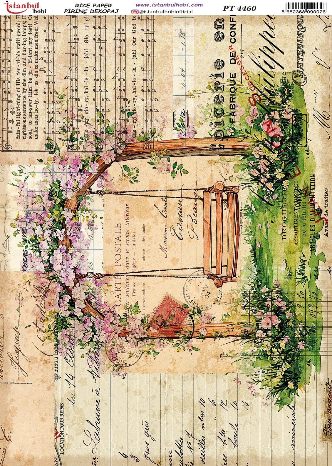 Pirinç Dekopaj Kağıdı 30x42cm PT-4460