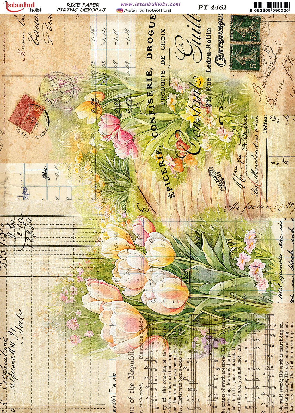 Pirinç Dekopaj Kağıdı 30x42cm PT-4461