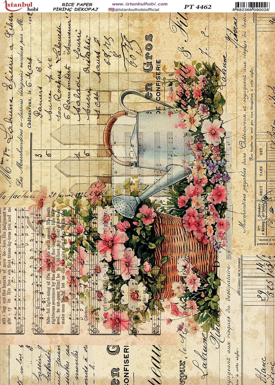 Pirinç Dekopaj Kağıdı 30x42cm PT-4462