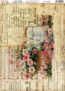 Pirinç Dekopaj Kağıdı 30x42cm PT-4462