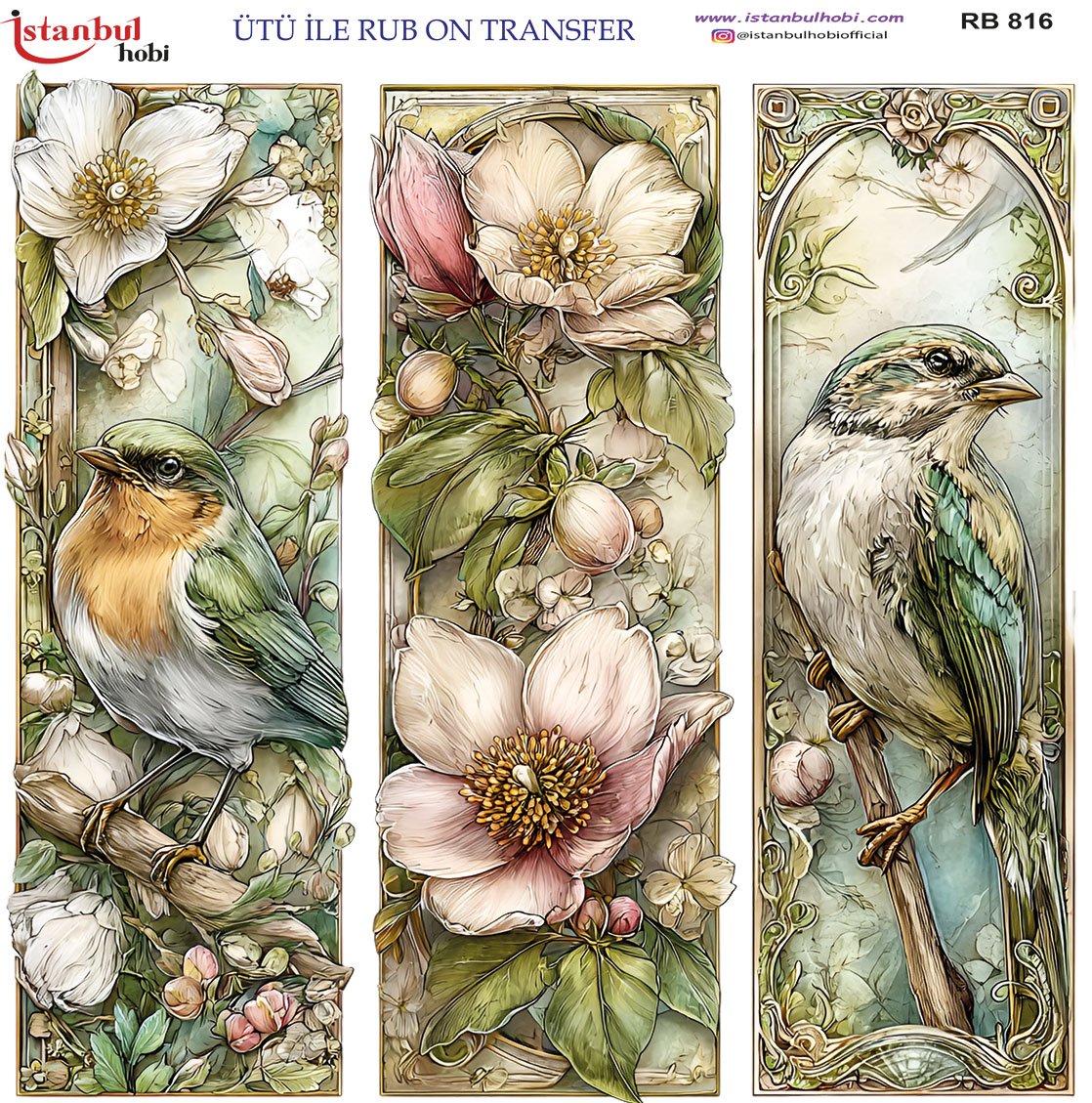 Ütü İle Rub On Transfer 30x30cm RB816
