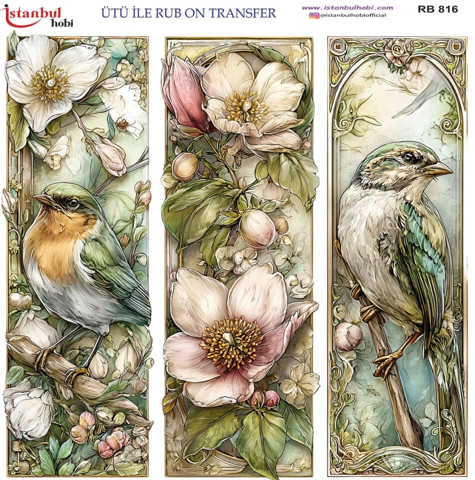 Ütü İle Rub On Transfer 30x30cm RB816