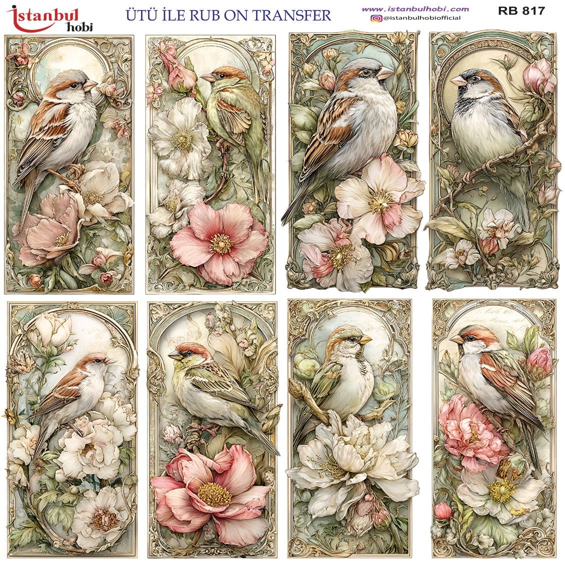 Ütü İle Rub On Transfer 30x30cm RB817