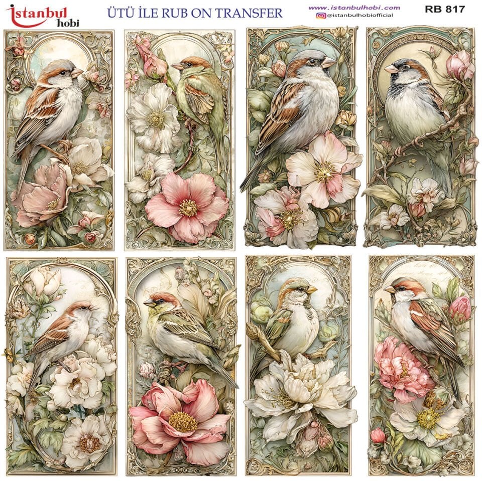 Ütü İle Rub On Transfer 30x30cm RB817