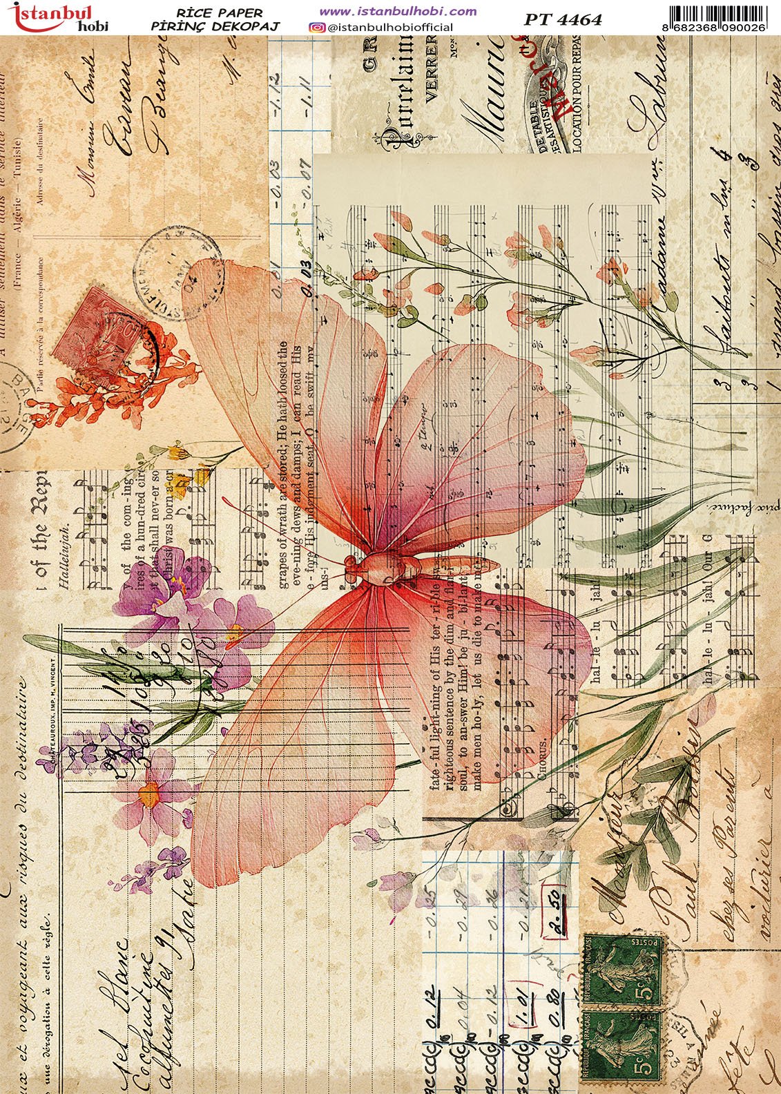 Pirinç Dekopaj Kağıdı 30x42cm PT-4464