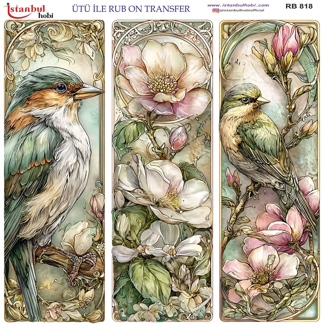Ütü İle Rub On Transfer 30x30cm RB818