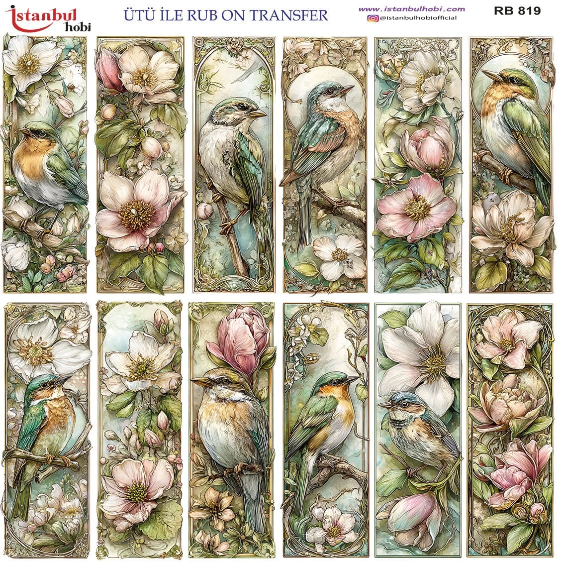 Ütü İle Rub On Transfer 30x30cm RB819