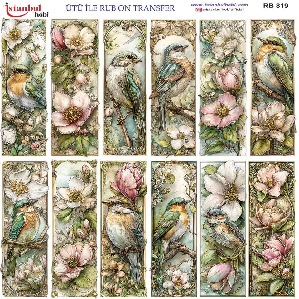 Ütü İle Rub On Transfer 30x30cm RB819