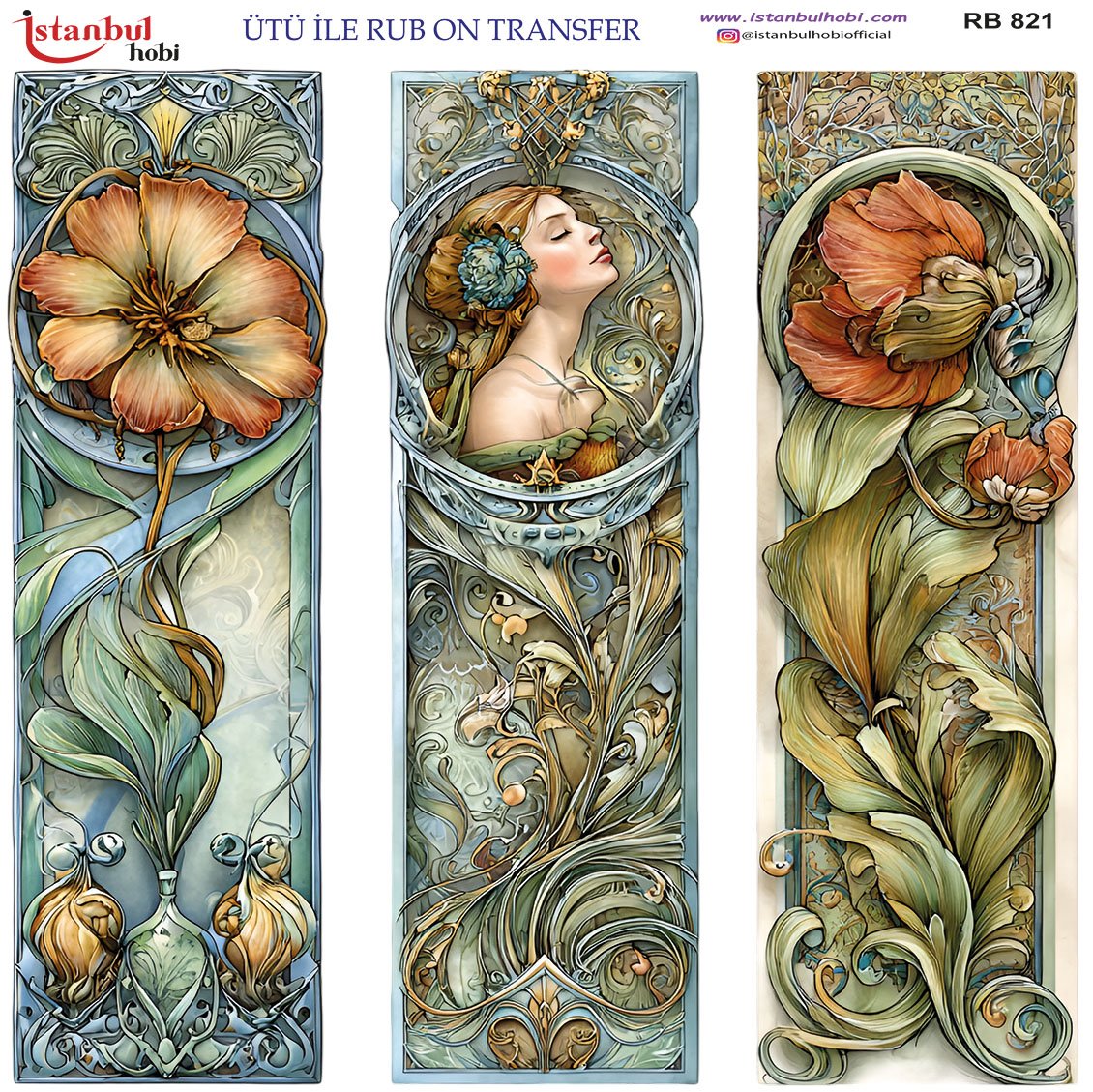 Ütü İle Rub On Transfer 30x30cm RB821