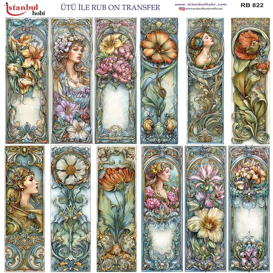 Ütü İle Rub On Transfer 30x30cm RB822