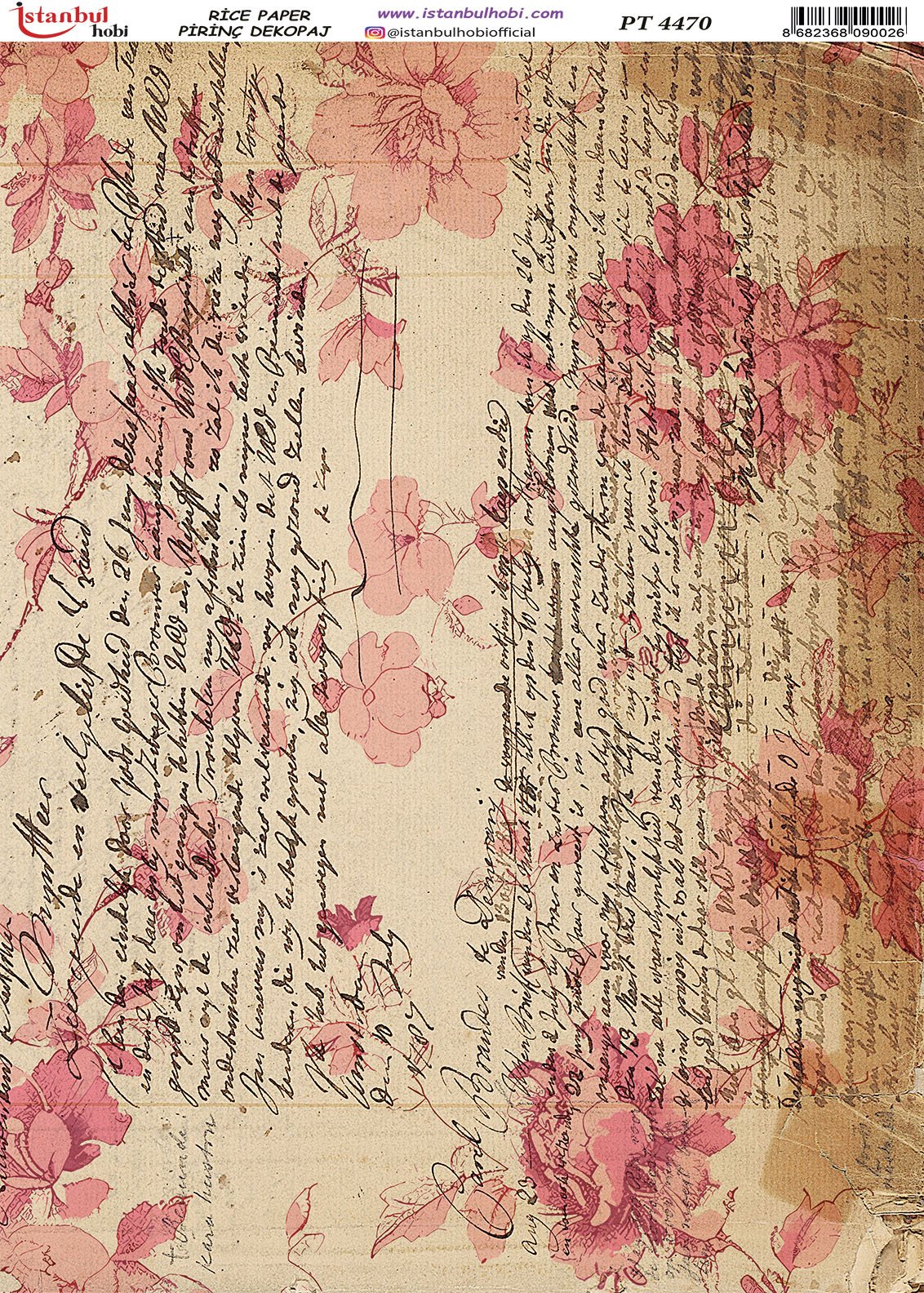 Pirinç Dekopaj Kağıdı 30x42cm PT-4470