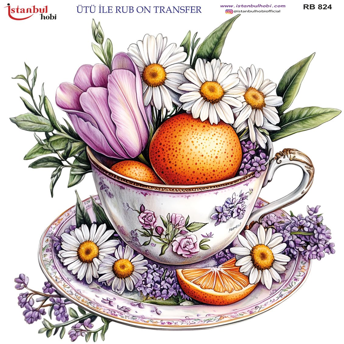 Ütü İle Rub On Transfer 30x30cm RB824