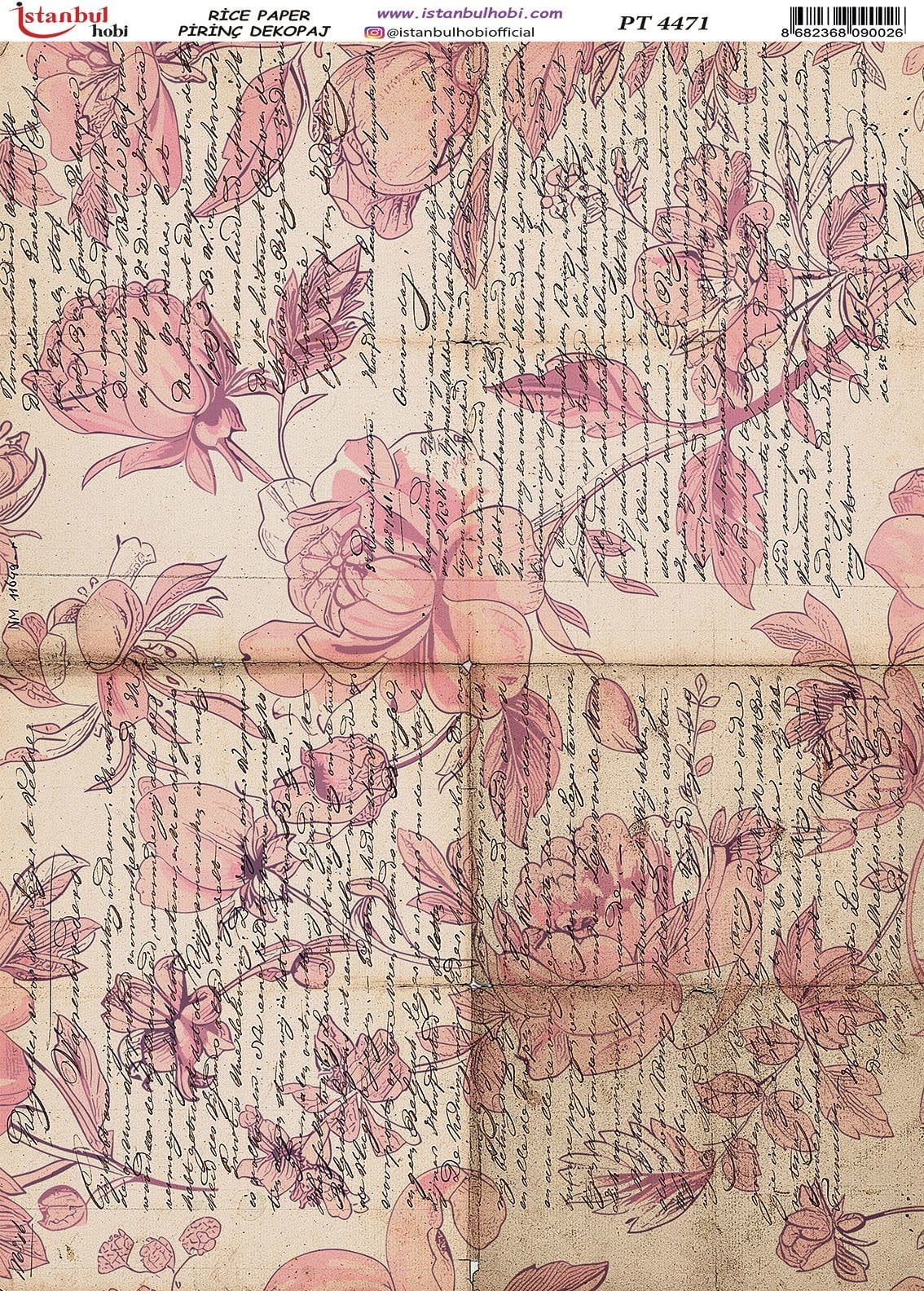 Pirinç Dekopaj Kağıdı 30x42cm PT-4471