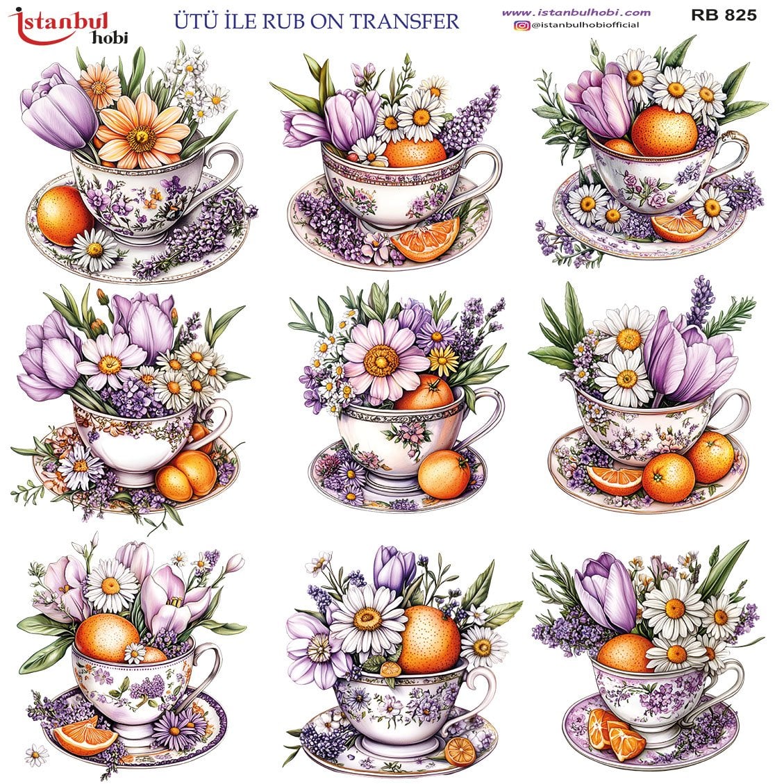 Ütü İle Rub On Transfer 30x30cm RB825