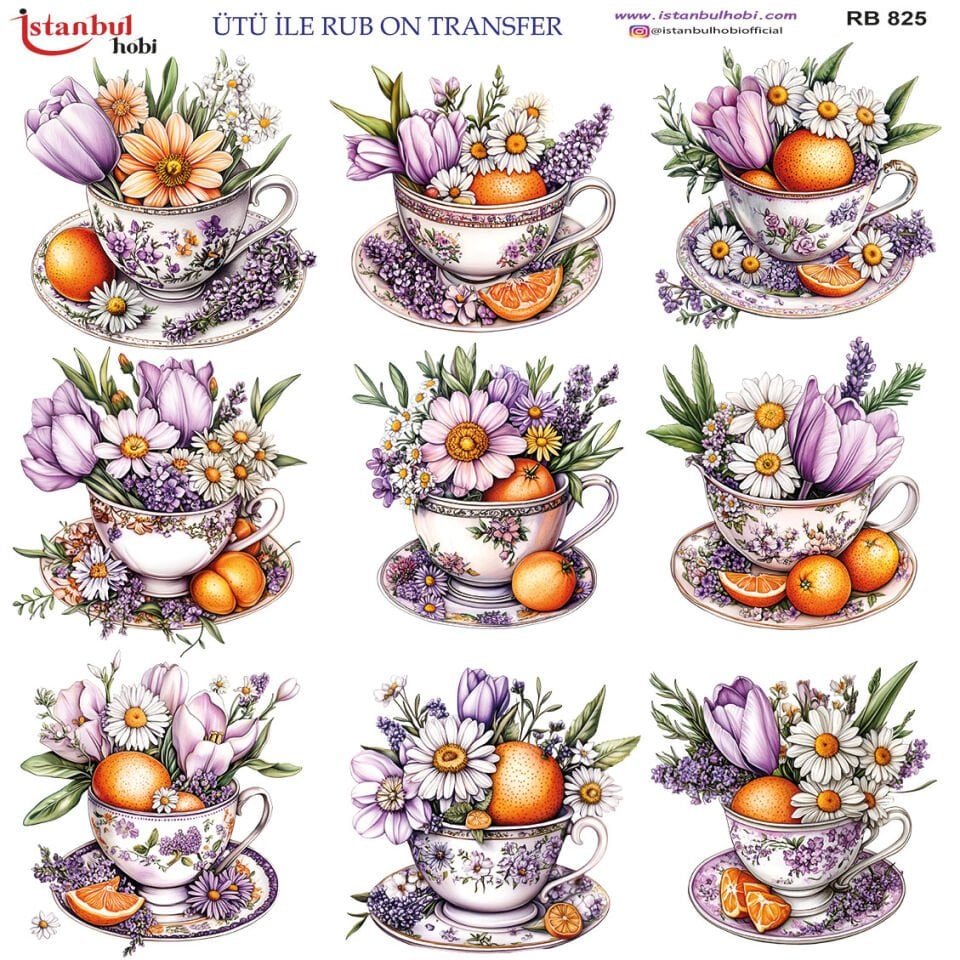 Ütü İle Rub On Transfer 30x30cm RB825
