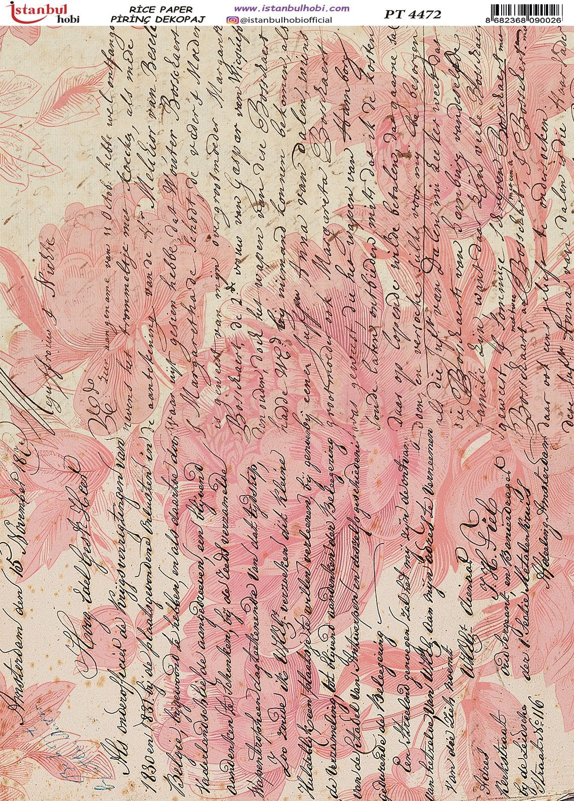 Pirinç Dekopaj Kağıdı 30x42cm PT-4472