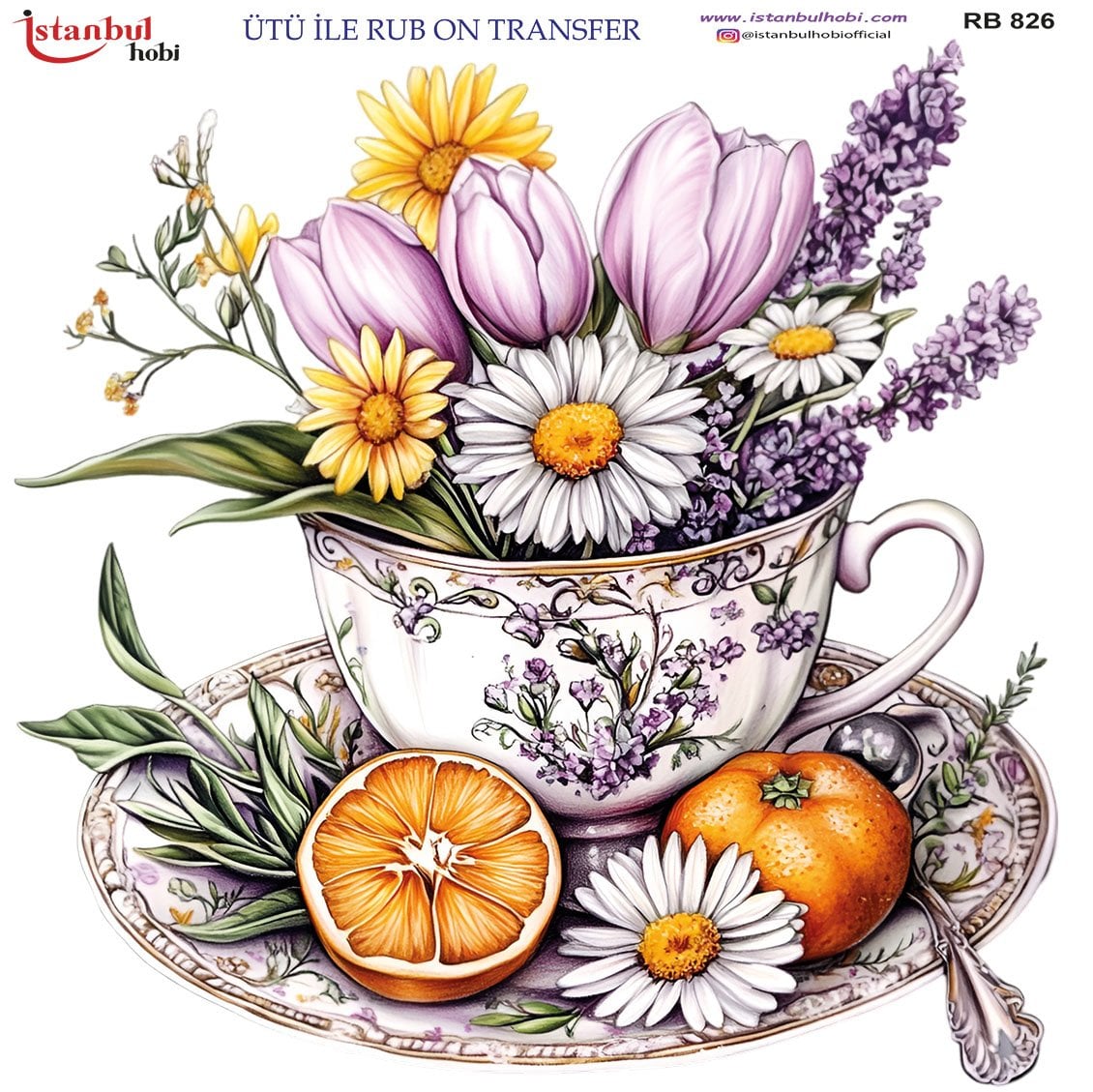 Ütü İle Rub On Transfer 30x30cm RB826