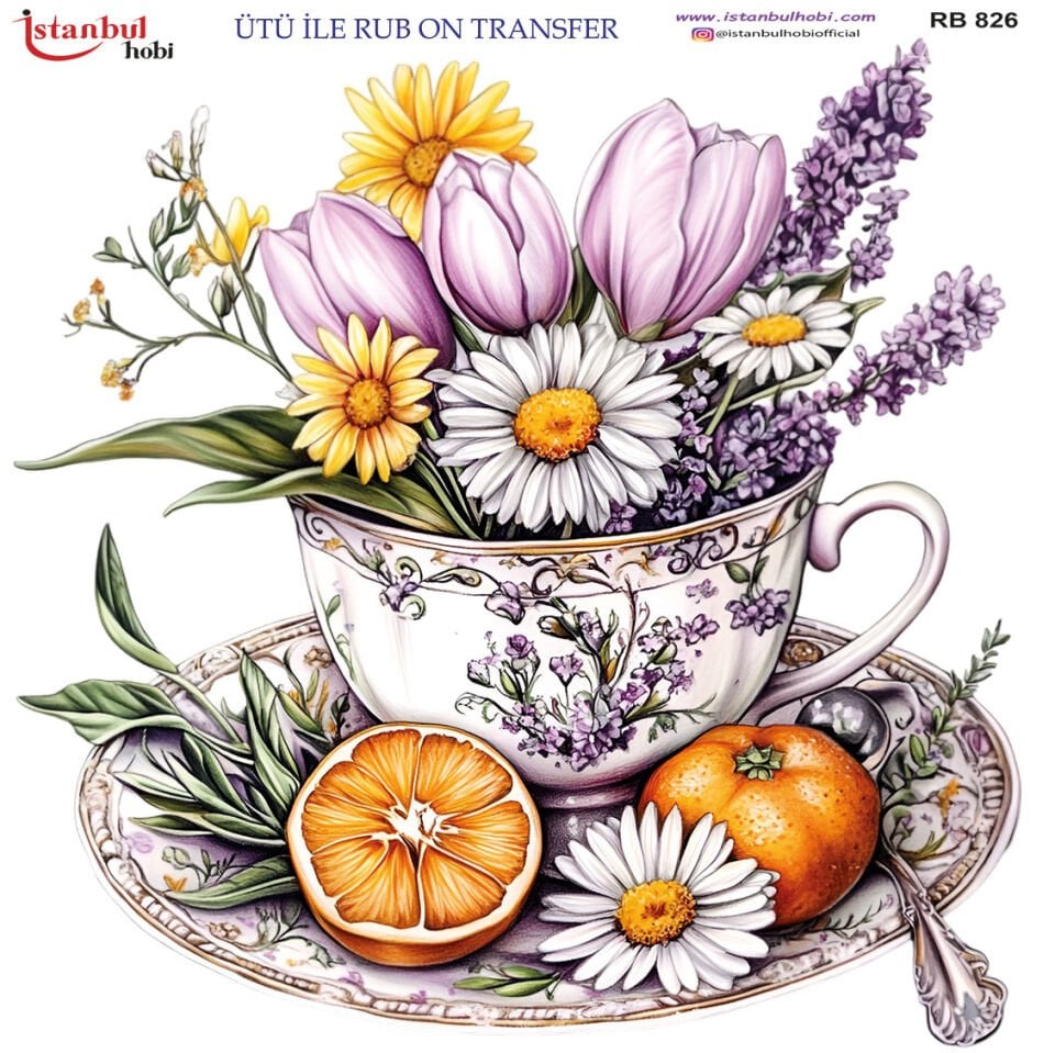 Ütü İle Rub On Transfer 30x30cm RB826