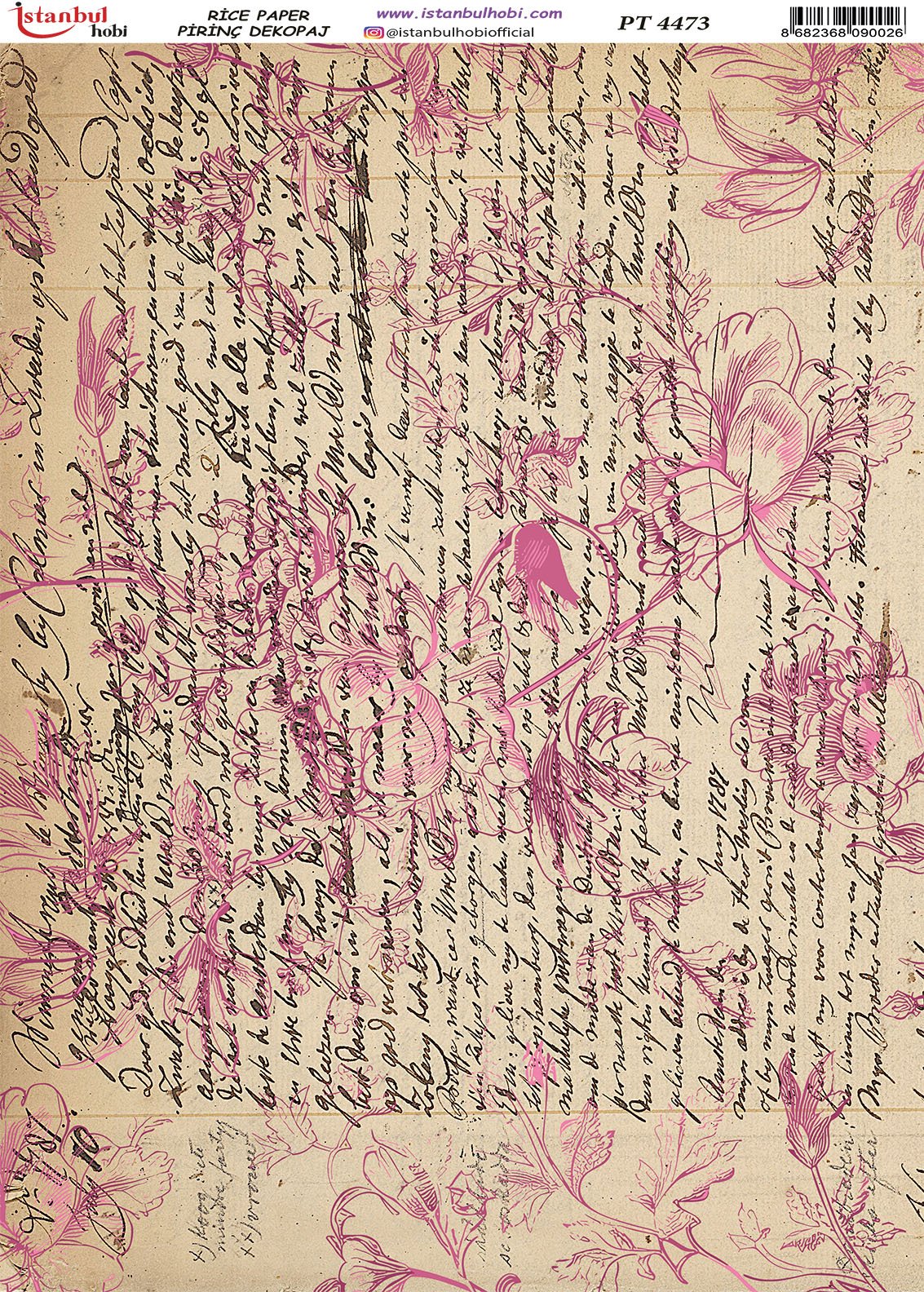 Pirinç Dekopaj Kağıdı 30x42cm PT-4473