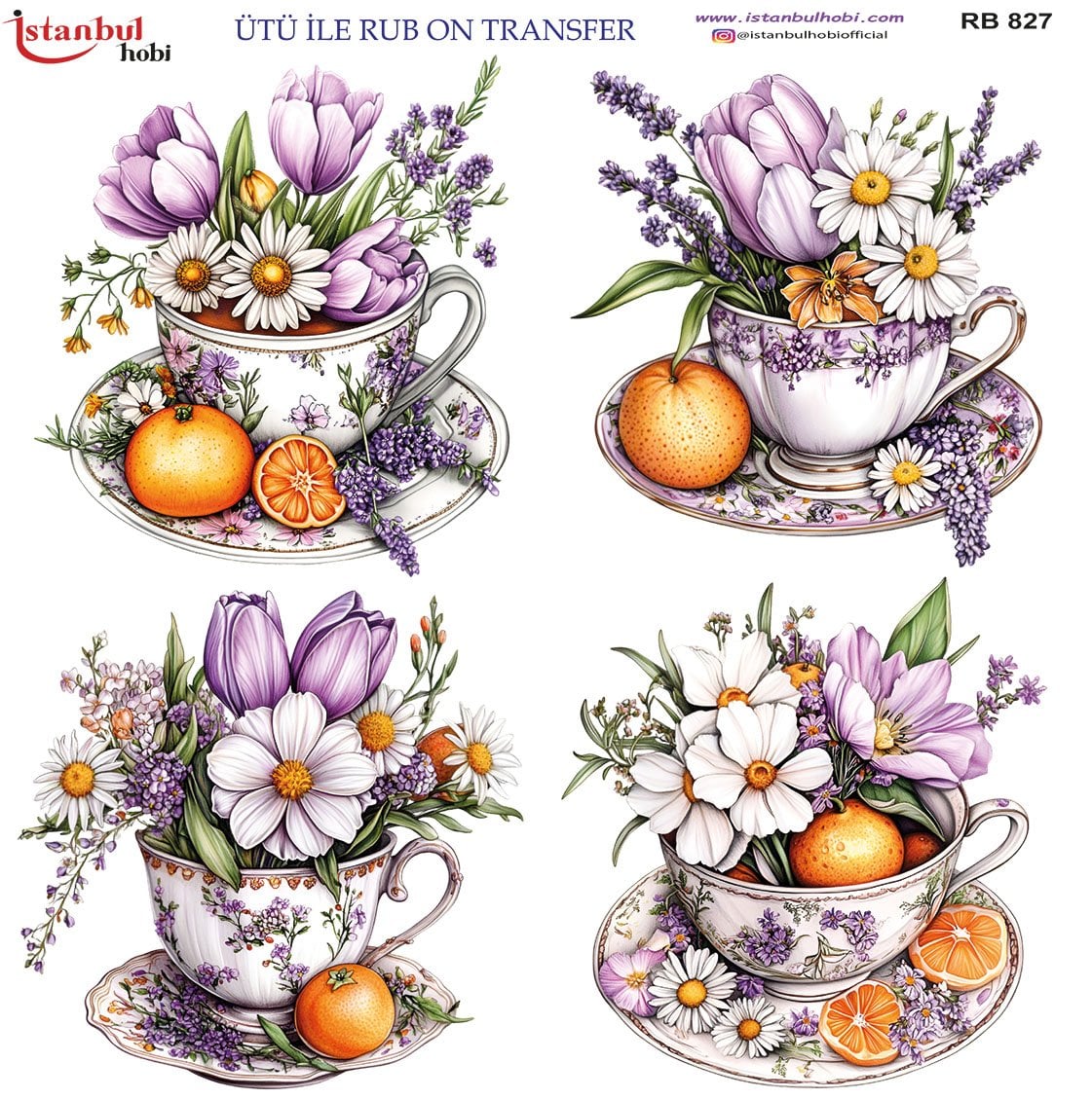 Ütü İle Rub On Transfer 30x30cm RB827