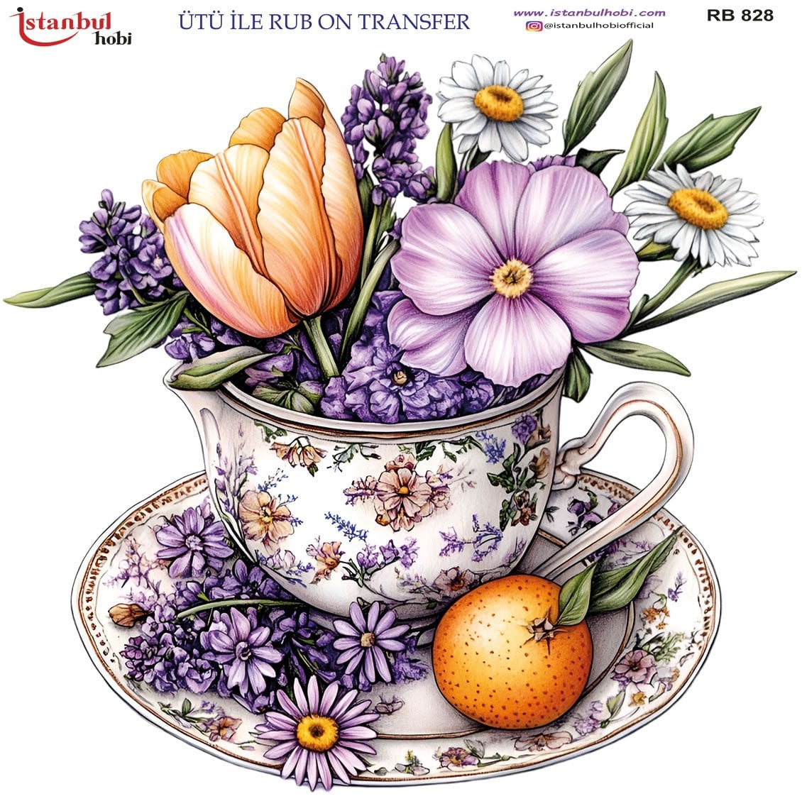 Ütü İle Rub On Transfer 30x30cm RB828