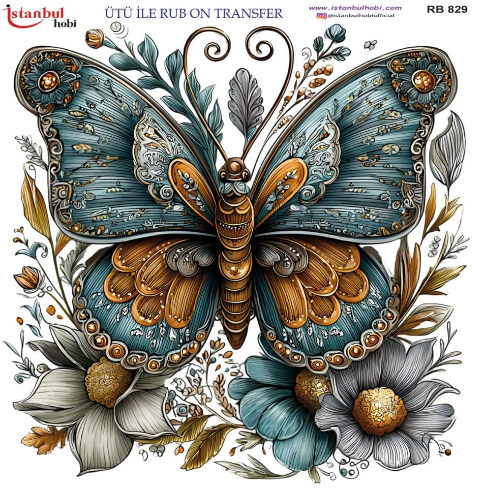 Ütü İle Rub On Transfer 30x30cm RB829