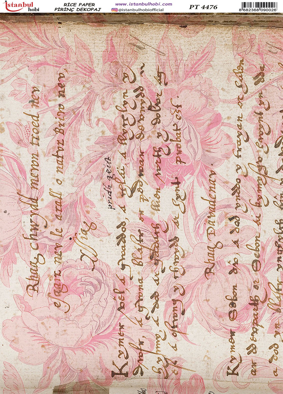 Pirinç Dekopaj Kağıdı 30x42cm PT-4476