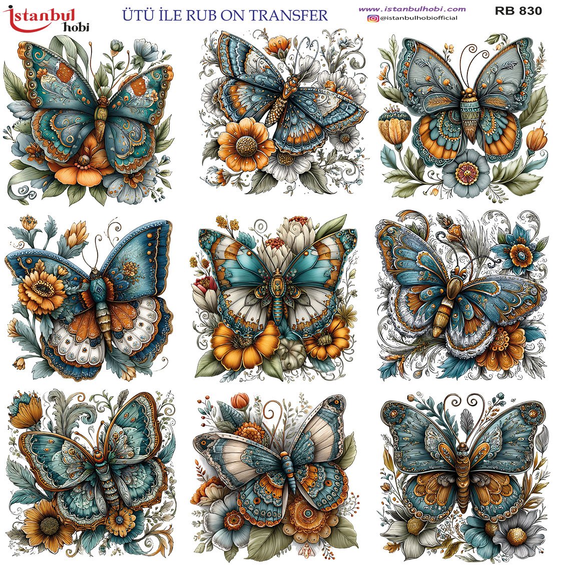 Ütü İle Rub On Transfer 30x30cm RB830