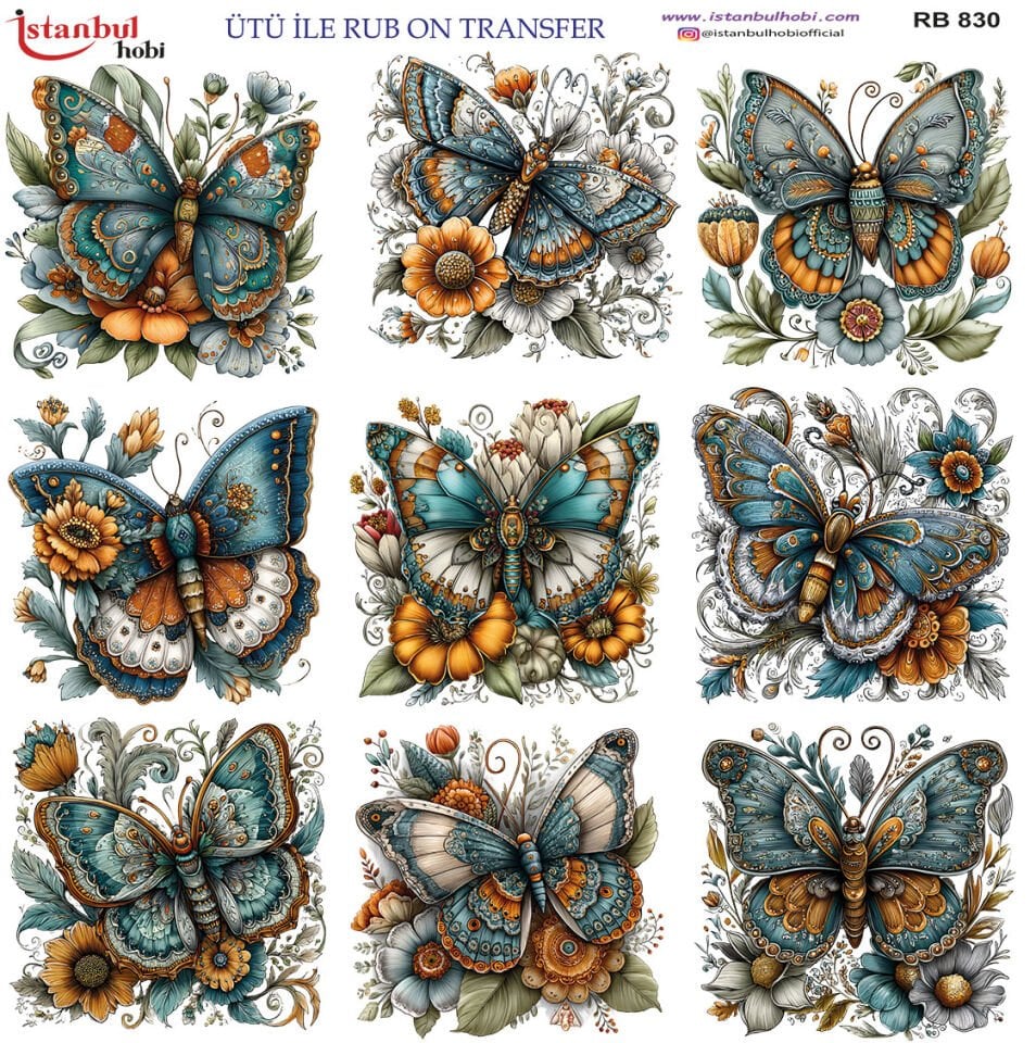 Ütü İle Rub On Transfer 30x30cm RB830