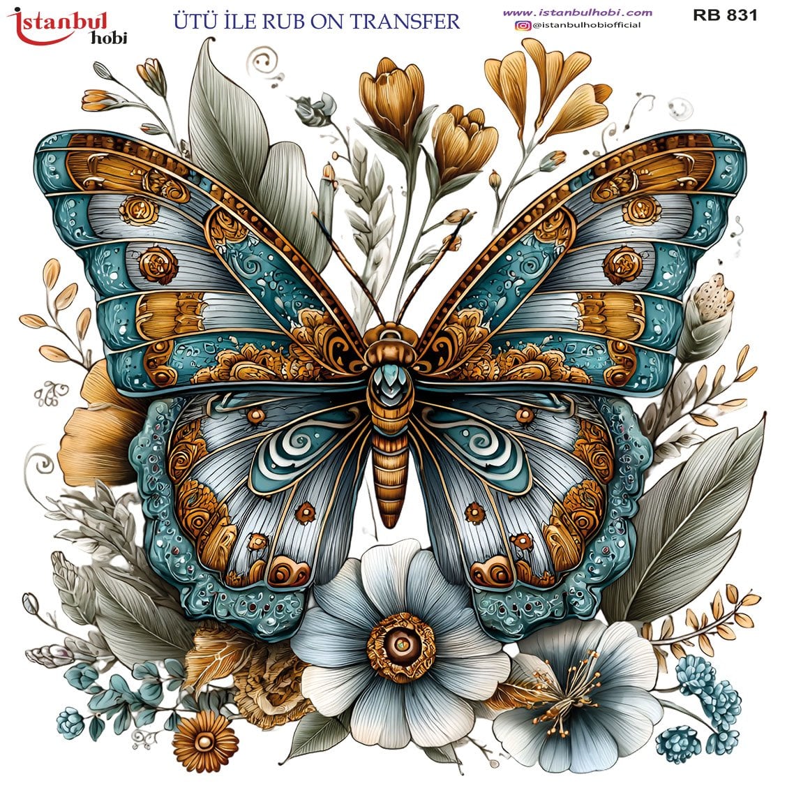 Ütü İle Rub On Transfer 30x30cm RB831