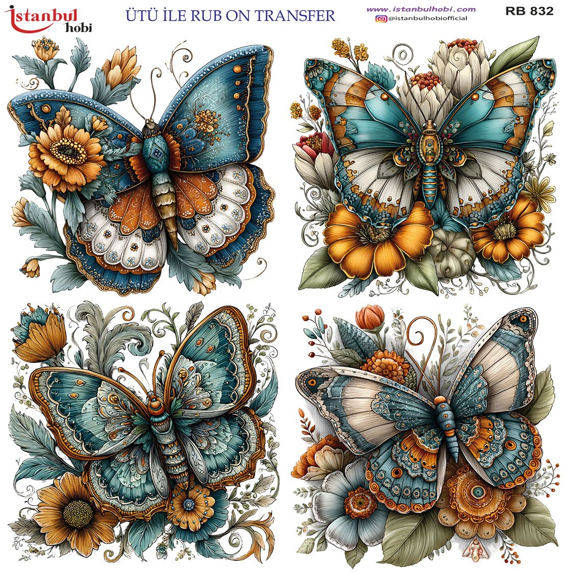Ütü İle Rub On Transfer 30x30cm RB832