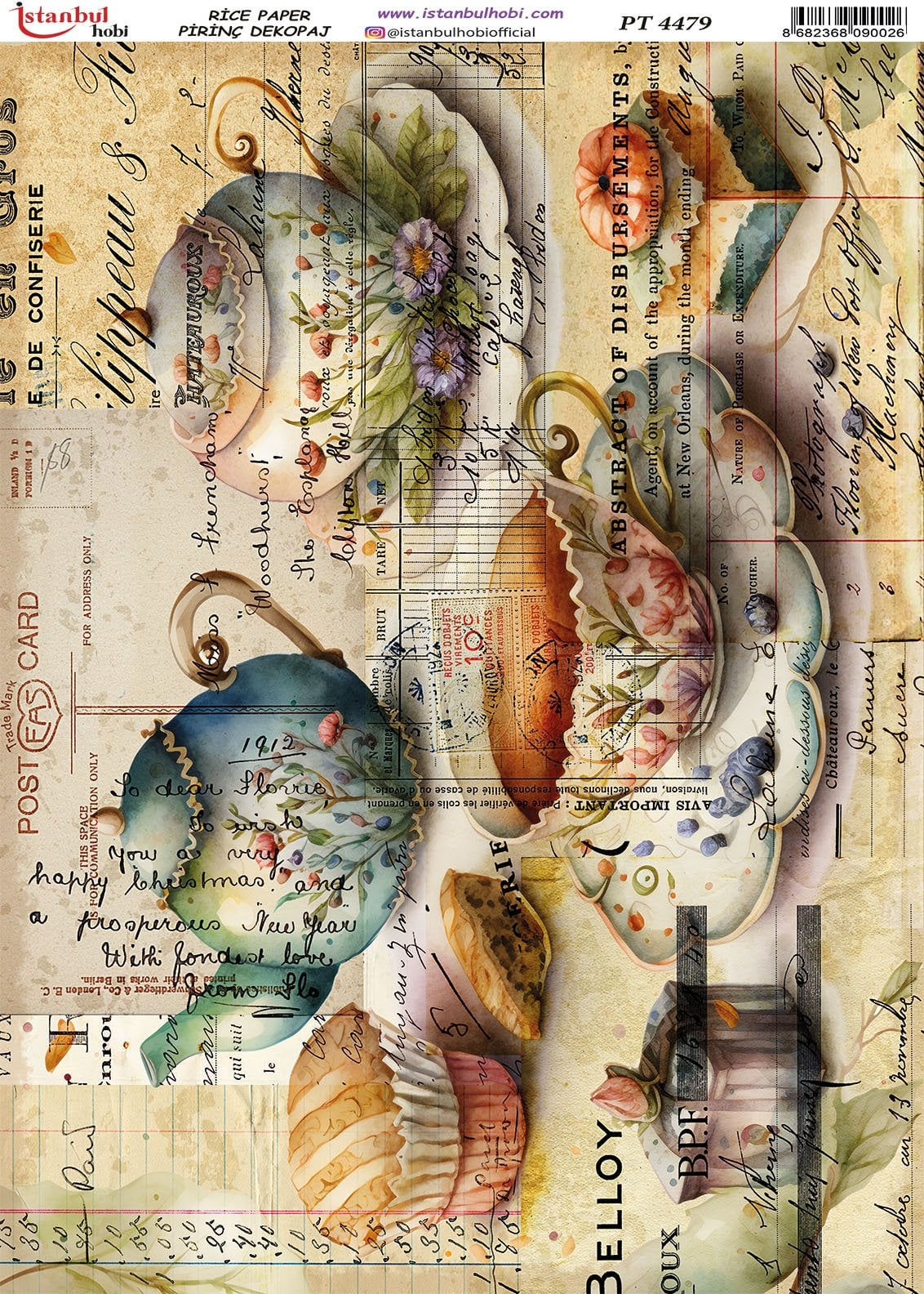 Pirinç Dekopaj Kağıdı 30x42cm PT-4479