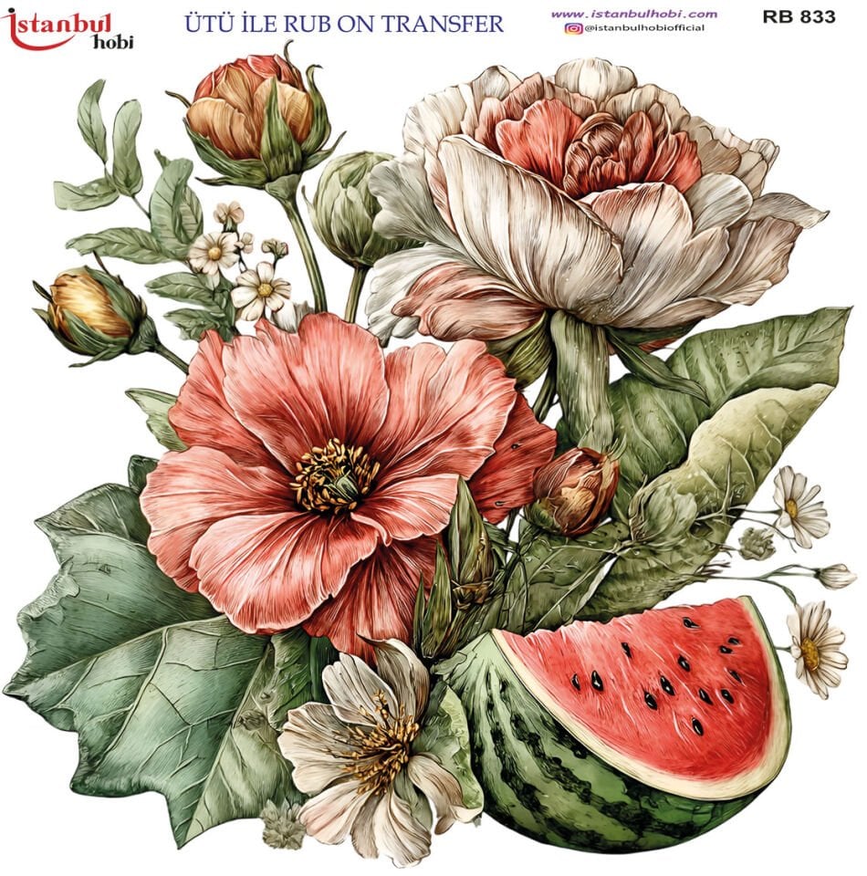 Ütü İle Rub On Transfer 30x30cm RB833