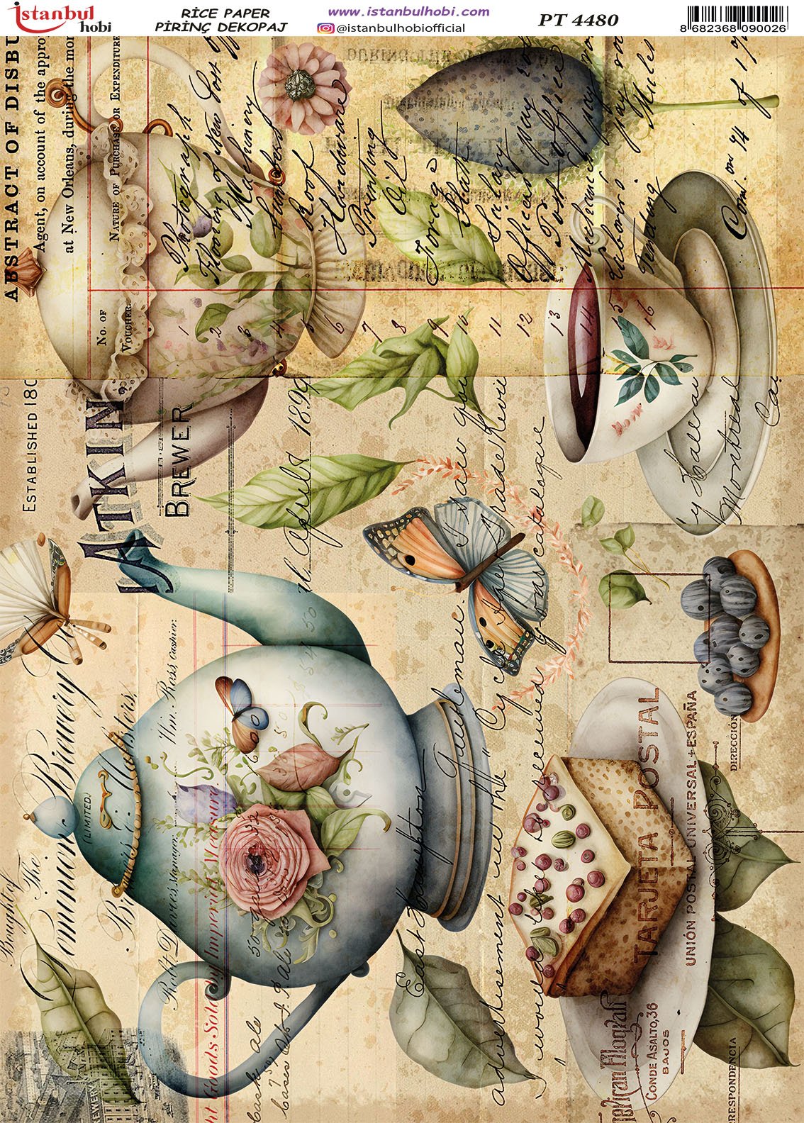 Pirinç Dekopaj Kağıdı 30x42cm PT-4480