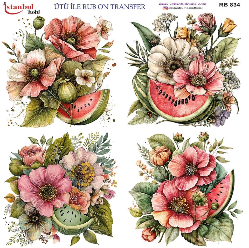 Ütü İle Rub On Transfer 30x30cm RB834