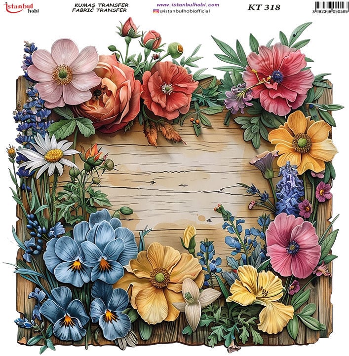 Kumaş Transfer Kağıdı 20x20cm KT-318