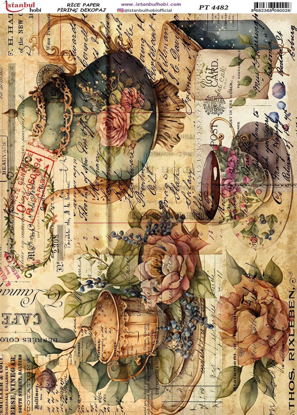Pirinç Dekopaj Kağıdı 30x42cm PT-4482