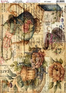 Pirinç Dekopaj Kağıdı 30x42cm PT-4482