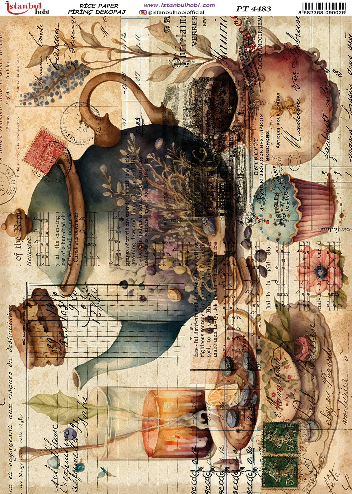 Pirinç Dekopaj Kağıdı 30x42cm PT-4483